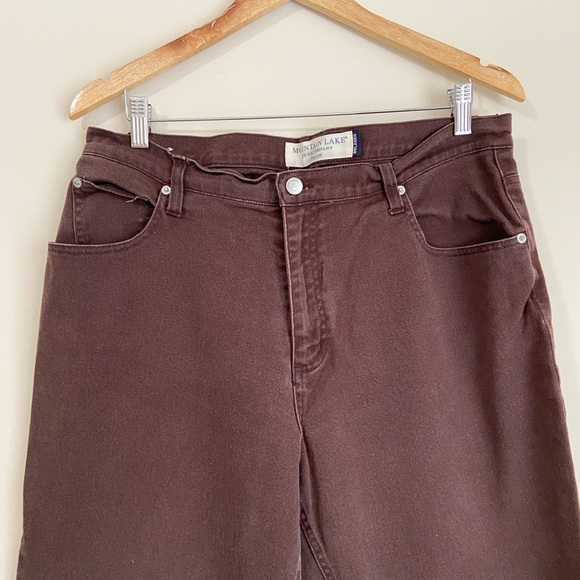 Mountain Lake Dark Brown Relaxed Flare Jeans - Picture 2 of 6
